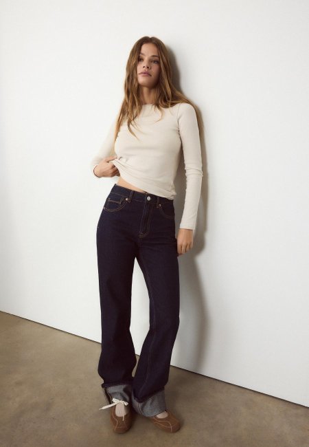 Long sleeve basic T-shirt